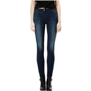 3X1 Channel High Rise Dark Wash Skinny Jeans